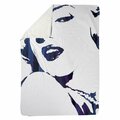 Begin Home Decor 60 x 80 in. Marilyn Monroe In Blue-Sherpa Fleece Blanket 5545-6080-FI20-1
